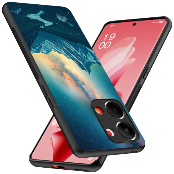 Oppo Reno 9 telefoonhoesje met sterrenhemel opdruk (2)