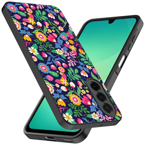 Samsung Galaxy A26 telefoonhoesje met bloemen opdruk (2)