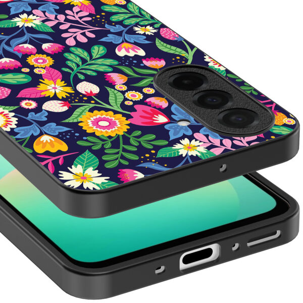Samsung Galaxy A26 telefoonhoesje met bloemen opdruk (3)