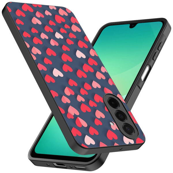Samsung Galaxy A26 telefoonhoesje met hartjes opdruk klein opdruk (2)