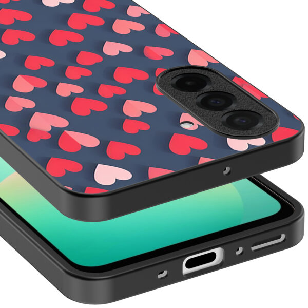 Samsung Galaxy A26 telefoonhoesje met hartjes opdruk klein opdruk (3)