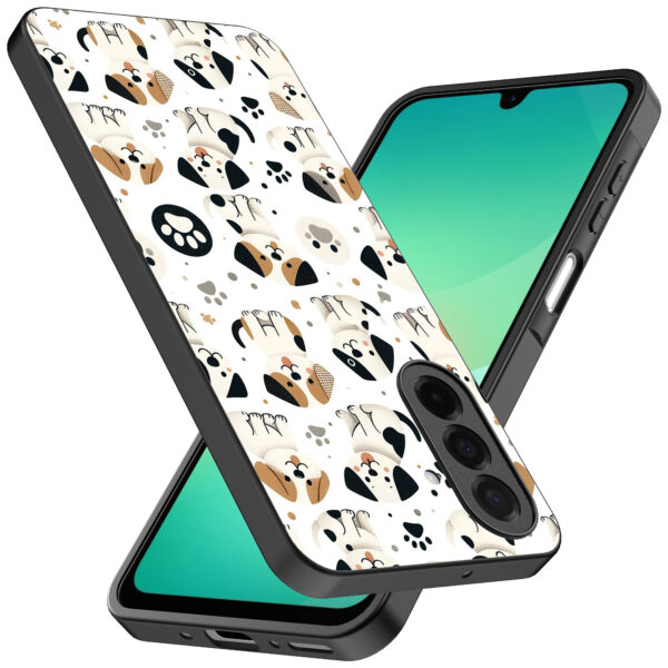 Samsung Galaxy A26 telefoonhoesje met honden opdruk (2)