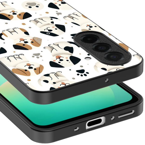 Samsung Galaxy A26 telefoonhoesje met honden opdruk (3)