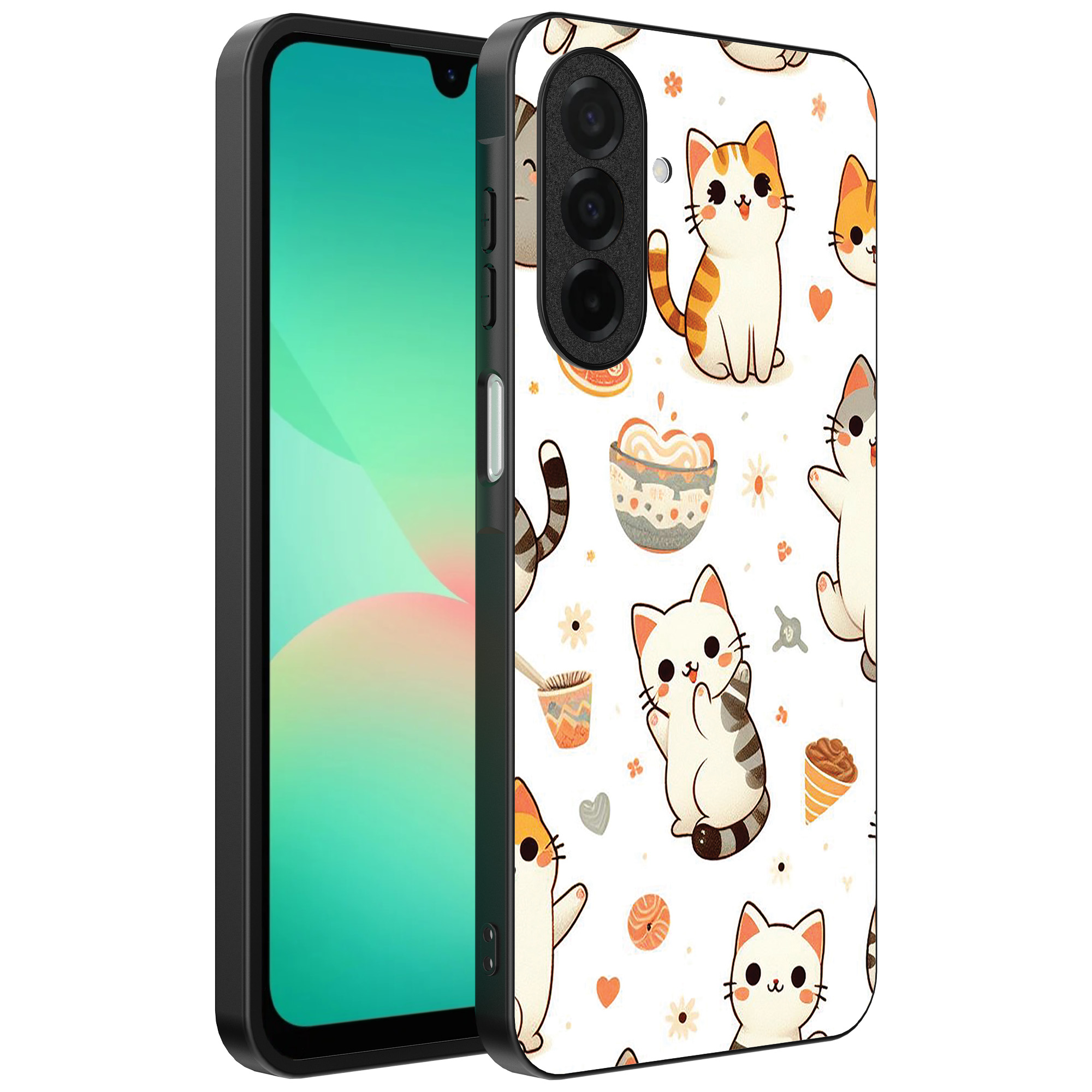 Samsung Galaxy A26 telefoonhoesje met katten opdruk (1)