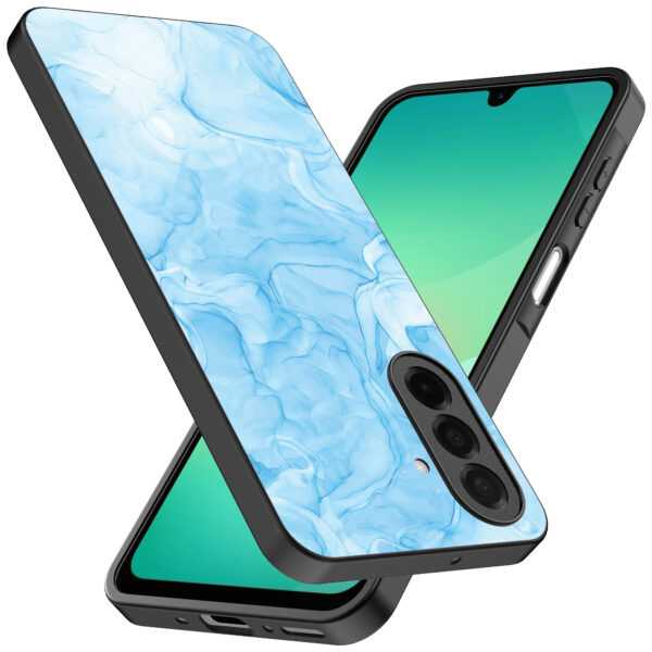 Samsung Galaxy A26 telefoonhoesje met lichtblauw opdruk (2)