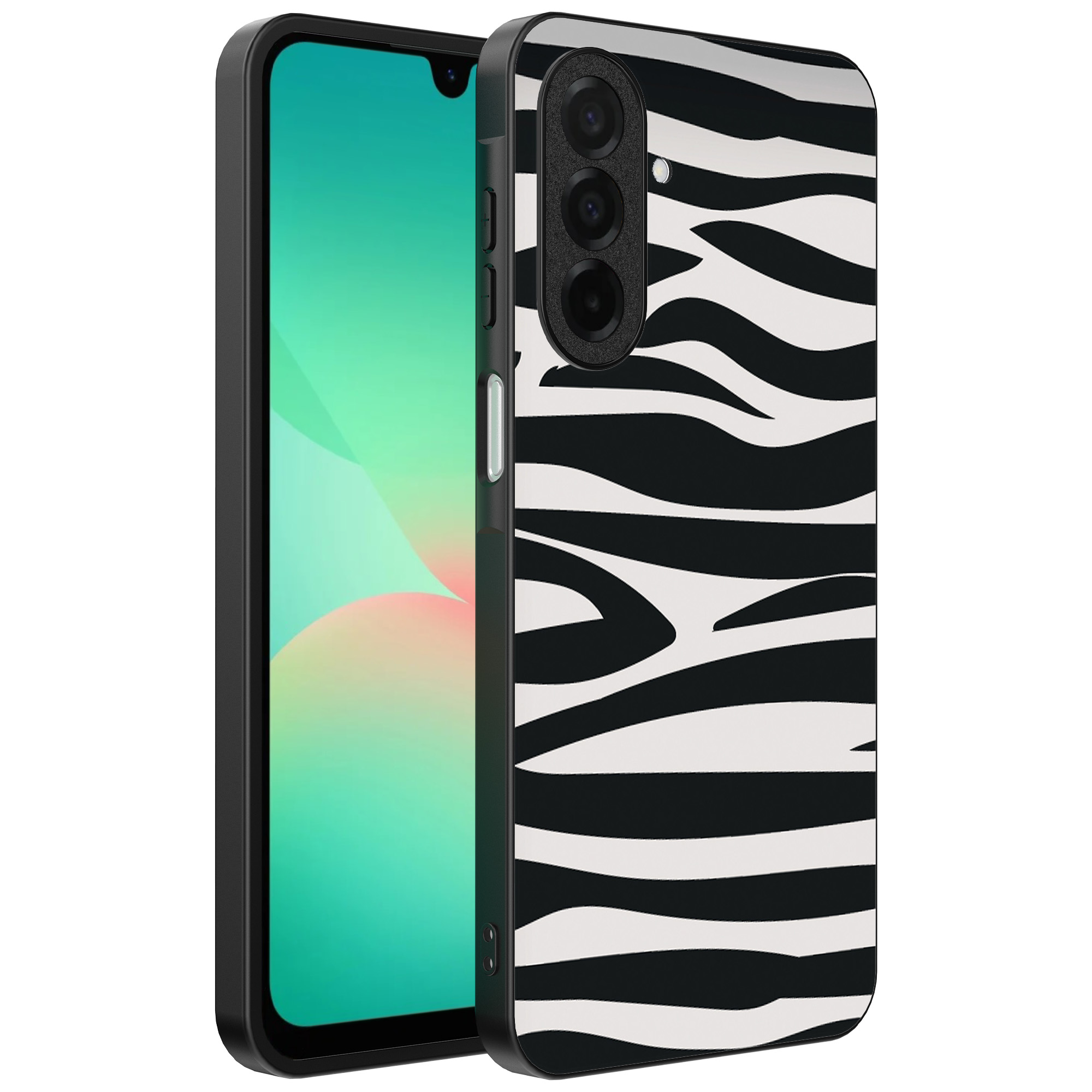 Samsung Galaxy A26 telefoonhoesje met zebra opdruk (1)