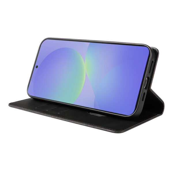 Samsung Galaxy A36 leren telefoonhoesje bookcase met pasjeshouder en magnetische sluiting (3)