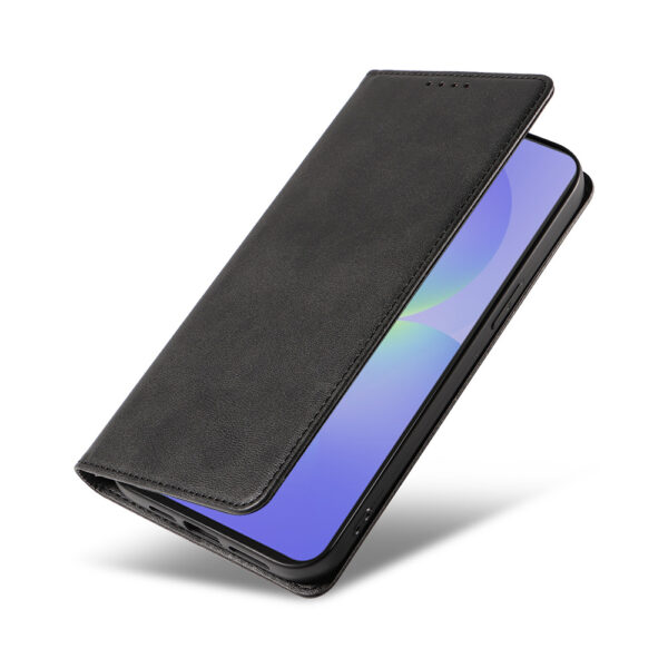 Samsung Galaxy A36 leren telefoonhoesje bookcase met pasjeshouder en magnetische sluiting (4)
