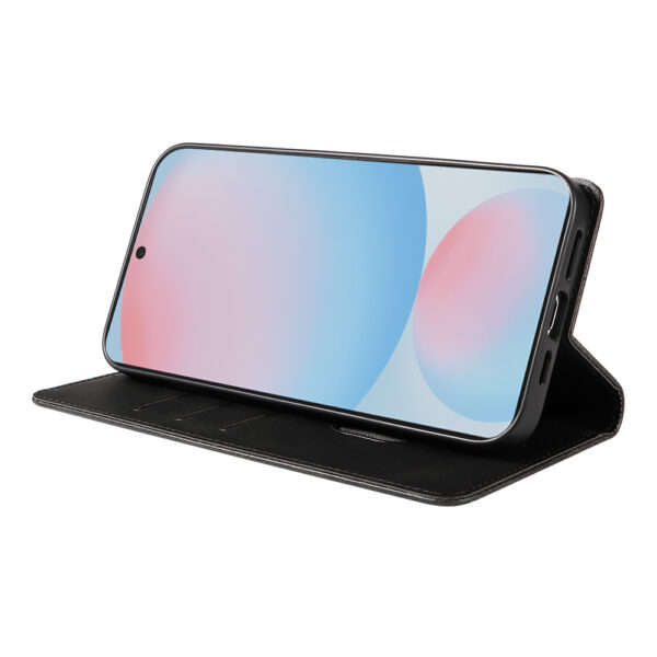 Samsung Galaxy S24 FE leren telefoonhoesje bookcase met pasjeshouder en magnetische sluiting (3)