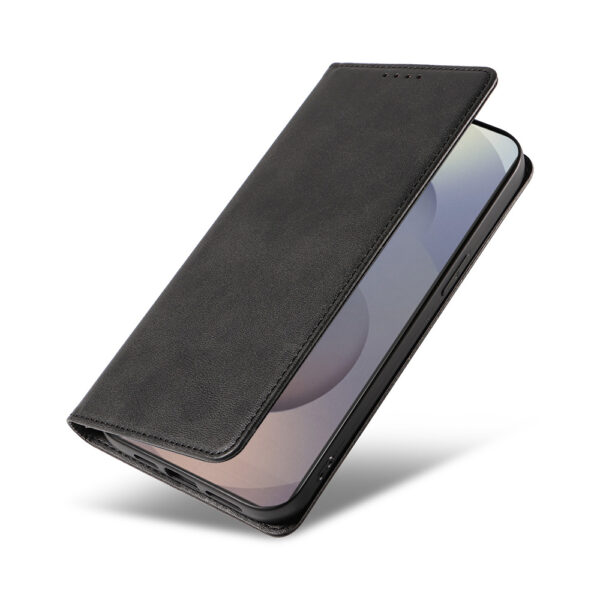Samsung Galaxy S25 Ultra leren telefoonhoesje bookcase met pasjeshouder en magnetische sluiting (4)