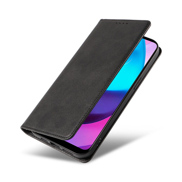 Motorola Moto E20 leren telefoonhoesje bookcase met pasjeshouder en magnetisch lipje (4)