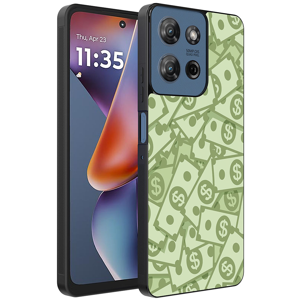 Motorola Moto G 2025 telefoonhoesje met geld opdruk (1)