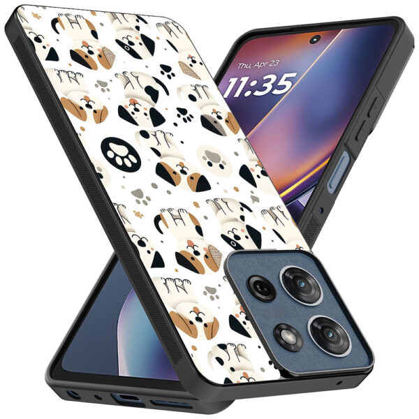 Motorola Moto G 2025 telefoonhoesje met honden opdruk (2)