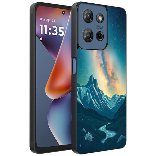 Motorola Moto G 2025 telefoonhoesje met sterrenhemel opdruk (1)