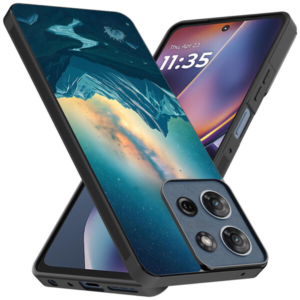Motorola Moto G 2025 telefoonhoesje met sterrenhemel opdruk (2)