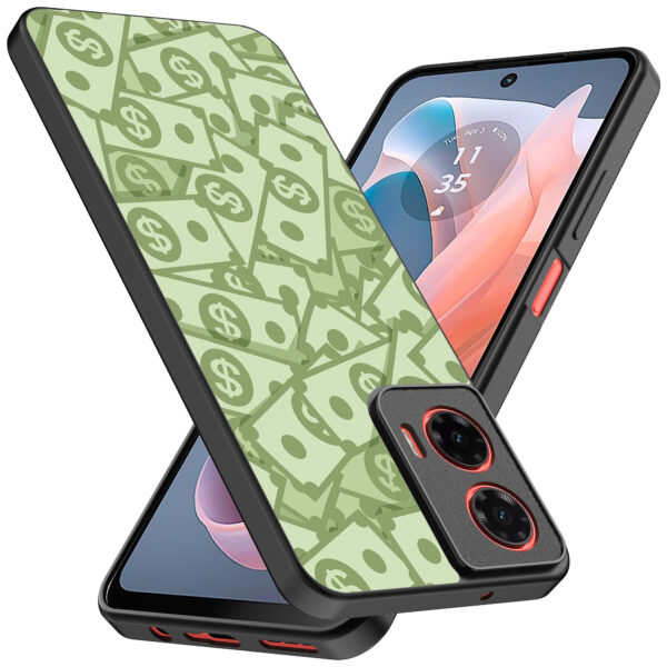 Motorola Moto G Play 2024 telefoonhoesje met geld opdruk (2)