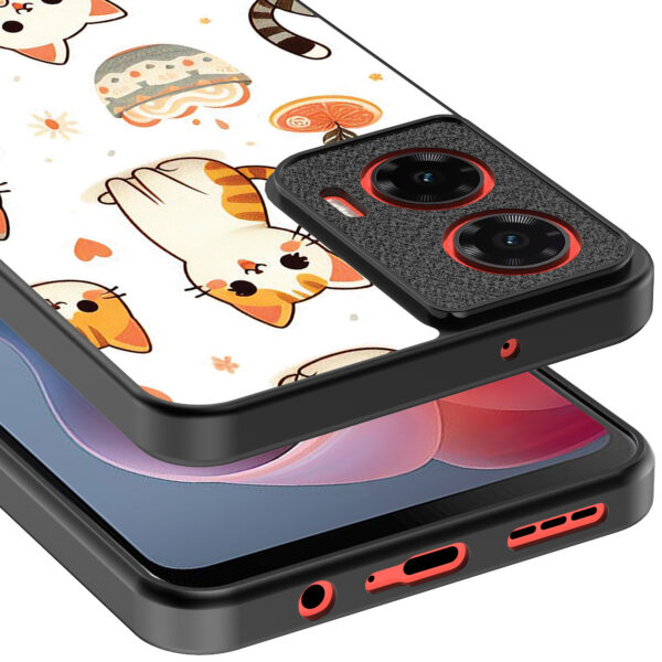 Motorola Moto G Play 2024 telefoonhoesje met katten opdruk (4)