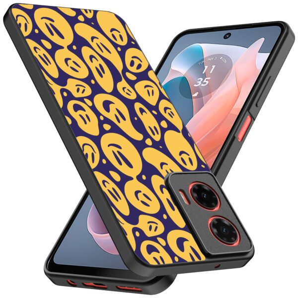 Motorola Moto G Play 2024 telefoonhoesje met smiley opdruk (2)