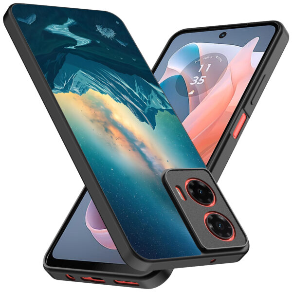 Motorola Moto G Play 2024 telefoonhoesje met sterrenhemel opdruk (2)