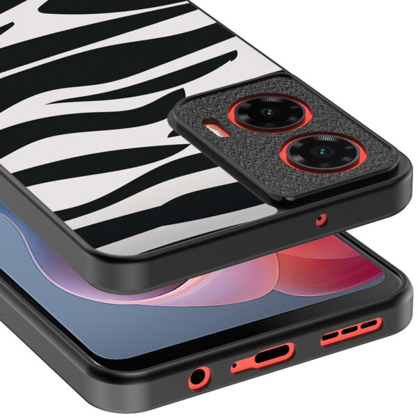 Motorola Moto G Play 2024 telefoonhoesje met zebra opdruk (4)