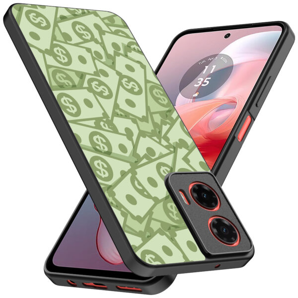 Motorola Moto G Power 2024 telefoonhoesje met geld opdruk (2)