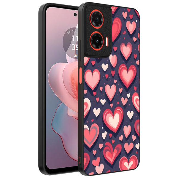 Motorola Moto G Power 2024 telefoonhoesje met hartjes opdruk groot (1)