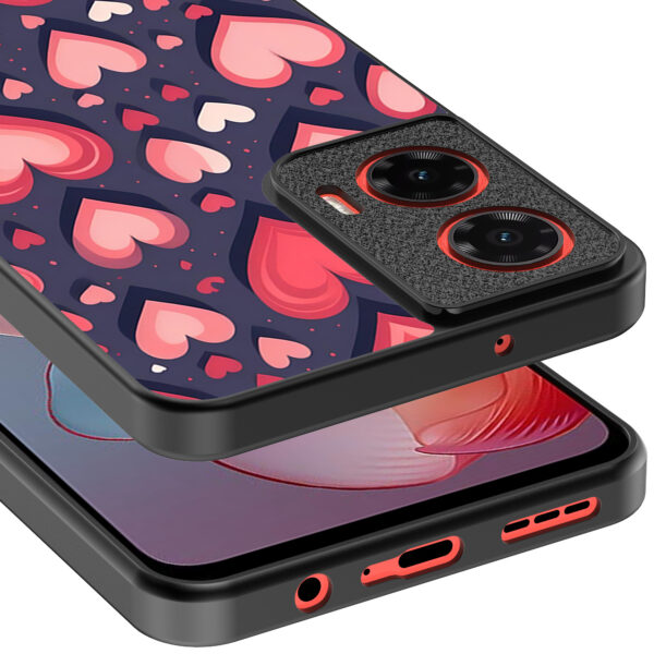 Motorola Moto G Power 2024 telefoonhoesje met hartjes opdruk groot (4)