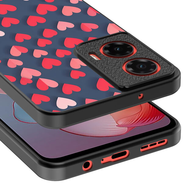 Motorola Moto G Power 2024 telefoonhoesje met hartjes opdruk klein (4)