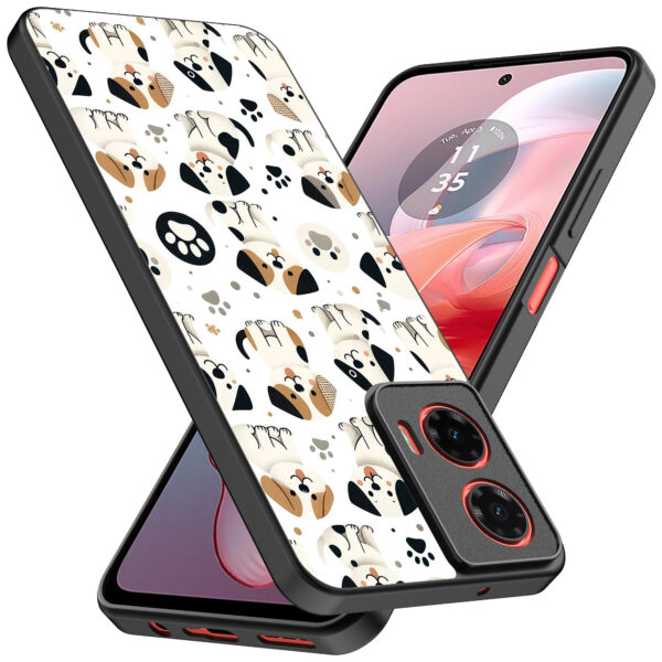 Motorola Moto G Power 2024 telefoonhoesje met honden opdruk (2)