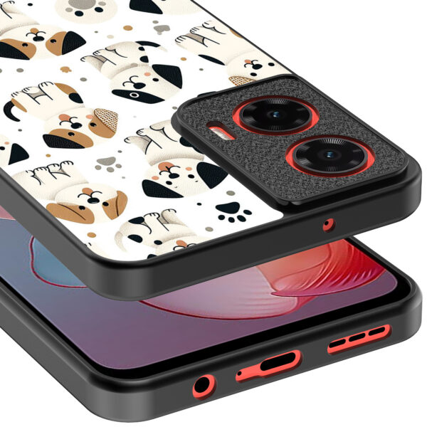 Motorola Moto G Power 2024 telefoonhoesje met honden opdruk (4)