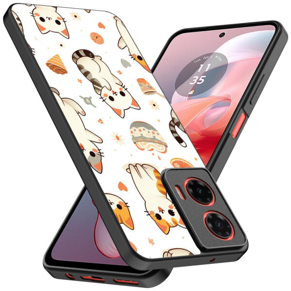 Motorola Moto G Power 2024 telefoonhoesje met katten opdruk (2)