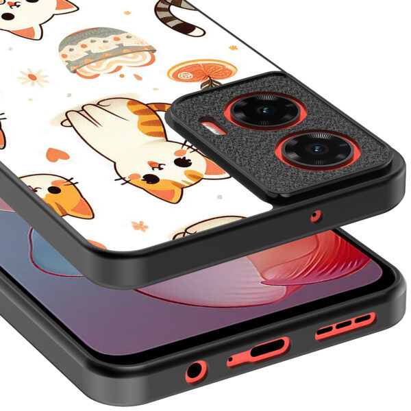 Motorola Moto G Power 2024 telefoonhoesje met katten opdruk (4)