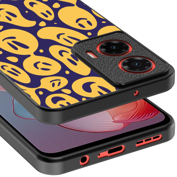Motorola Moto G Power 2024 telefoonhoesje met smiley opdruk (4)