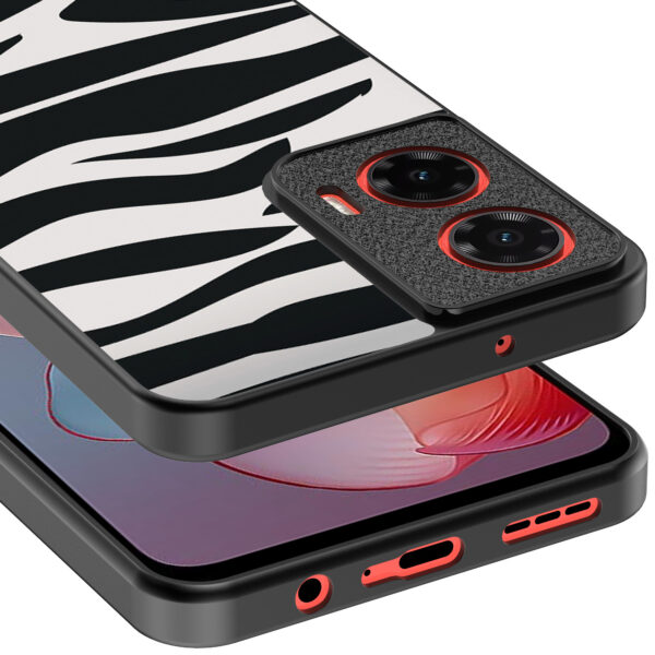 Motorola Moto G Power 2024 telefoonhoesje met zebra opdruk (4)