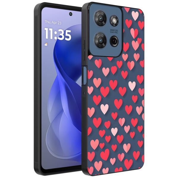 Motorola Moto G Power 2025 telefoonhoesje met hartjes opdruk klein (1)
