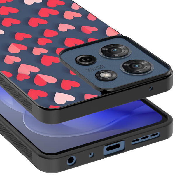 Motorola Moto G Power 2025 telefoonhoesje met hartjes opdruk klein (4)