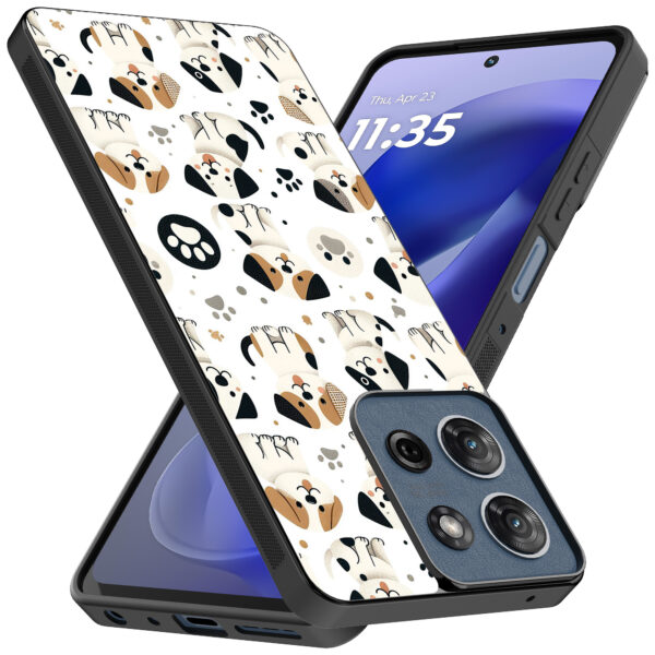Motorola Moto G Power 2025 telefoonhoesje met honden opdruk (2)