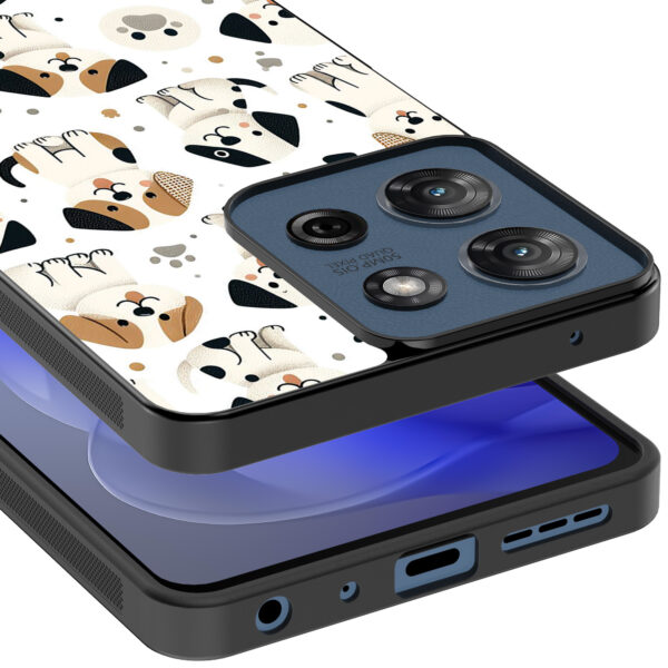 Motorola Moto G Power 2025 telefoonhoesje met honden opdruk (4)