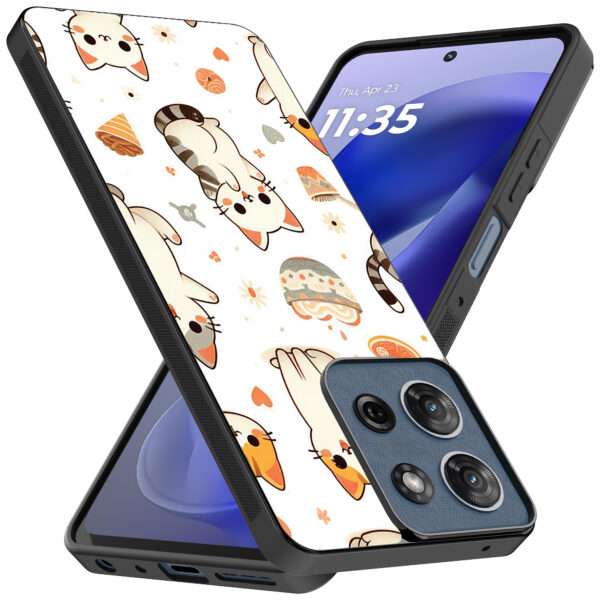 Motorola Moto G Power 2025 telefoonhoesje met katten opdruk (2)