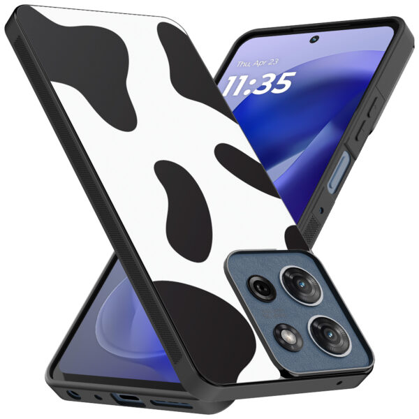 Motorola Moto G Power 2025 telefoonhoesje met koeienvlekken opdruk (2)