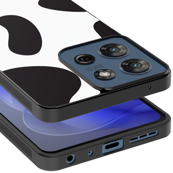 Motorola Moto G Power 2025 telefoonhoesje met koeienvlekken opdruk (4)