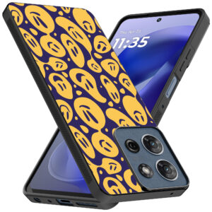Motorola Moto G Power 2025 telefoonhoesje met smiley opdruk (2)