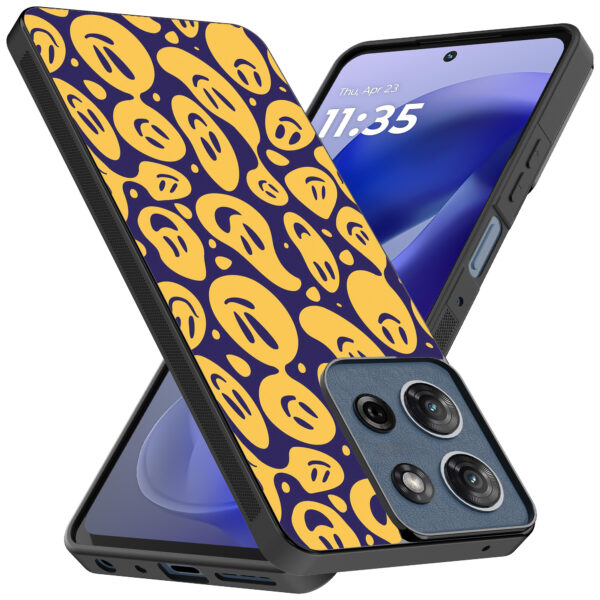 Motorola Moto G Power 2025 telefoonhoesje met smiley opdruk (2)