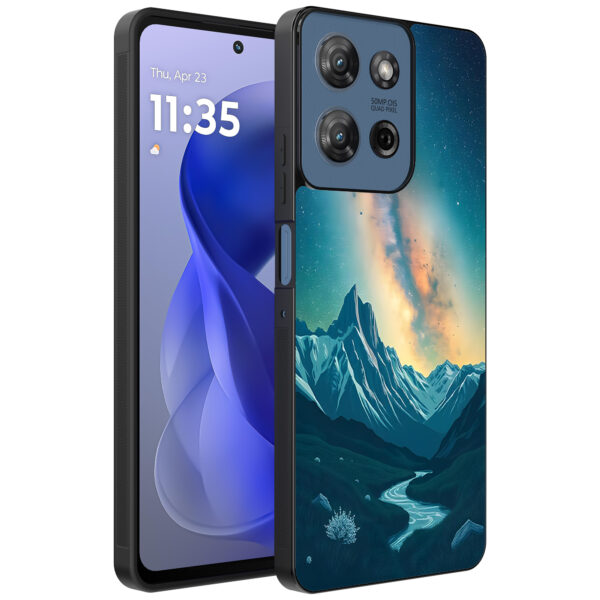Motorola Moto G Power 2025 telefoonhoesje met sterrenhemel opdruk (1)