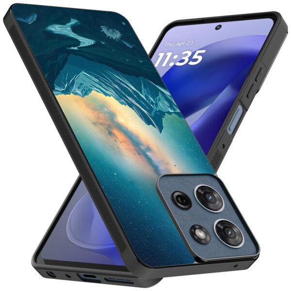 Motorola Moto G Power 2025 telefoonhoesje met sterrenhemel opdruk (2)