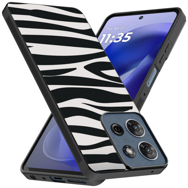 Motorola Moto G Power 2025 telefoonhoesje met zebra opdruk (2)