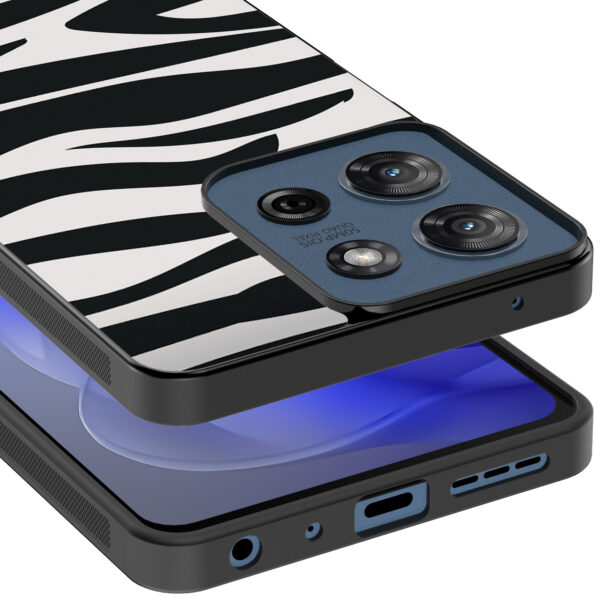 Motorola Moto G Power 2025 telefoonhoesje met zebra opdruk (4)