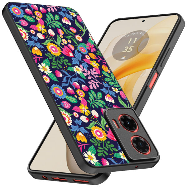 Motorola Moto G Stylus 2024 telefoonhoesje met bloemen opdruk (2)