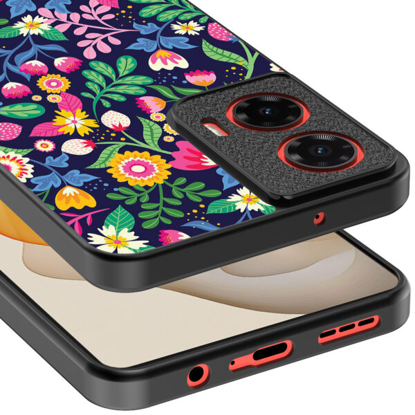 Motorola Moto G Stylus 2024 telefoonhoesje met bloemen opdruk (4)