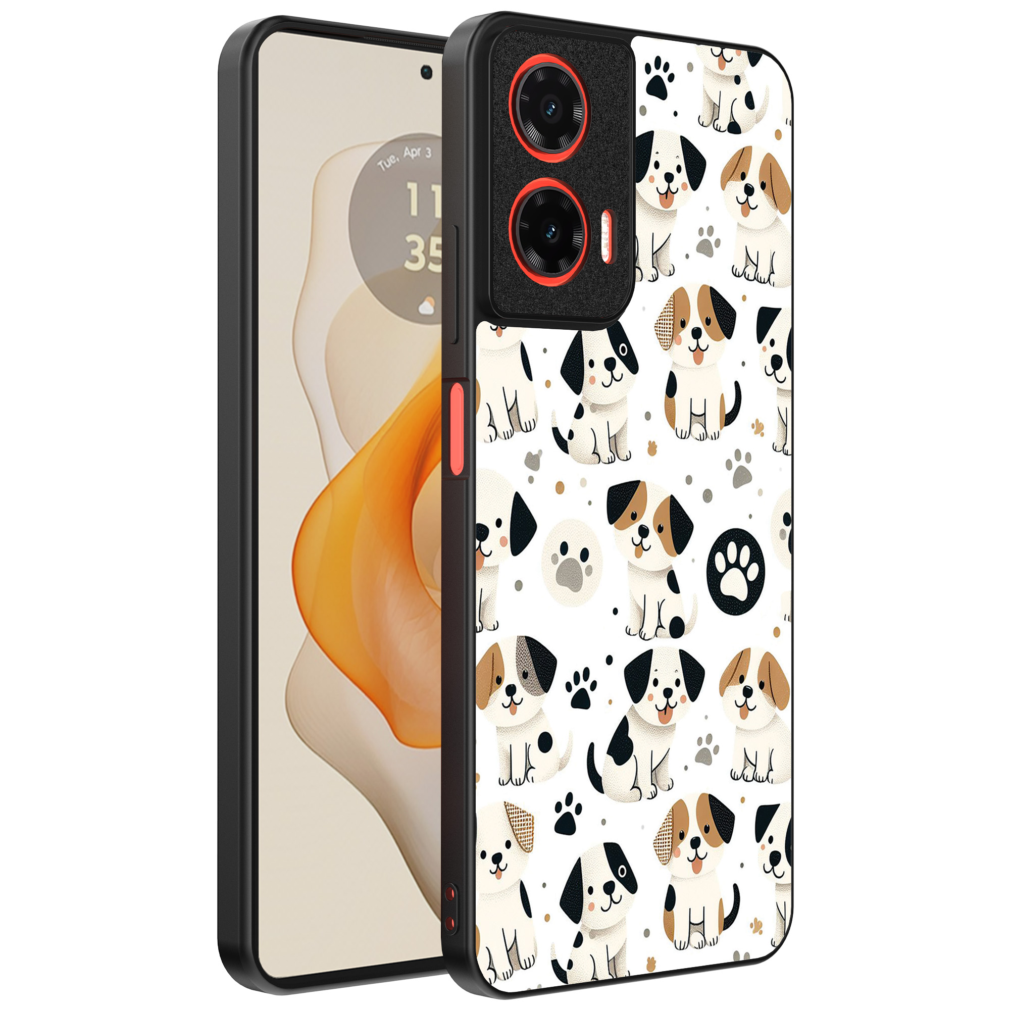 Motorola Moto G Stylus 2024 telefoonhoesje met honden opdruk (1)
